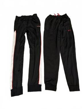 STX & Spalding Boys Black Athletic Pants Large Lot of 2